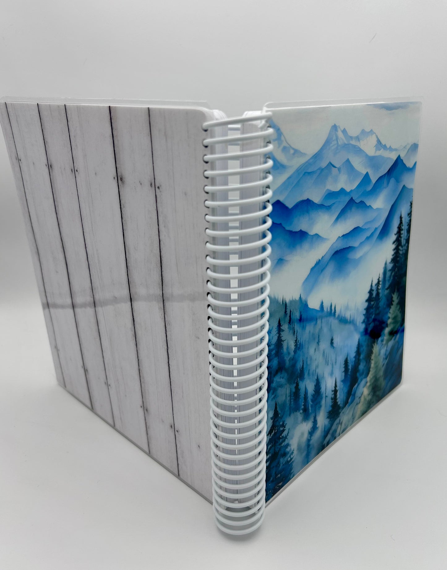 2025 PLANNER Vertical Layout (Blue Mountains/Wood Back)