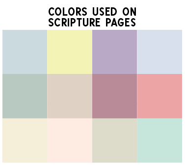 Scriptural Color Block Themed Notebook